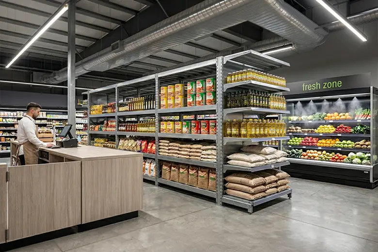 Supermercado — acero reforzado