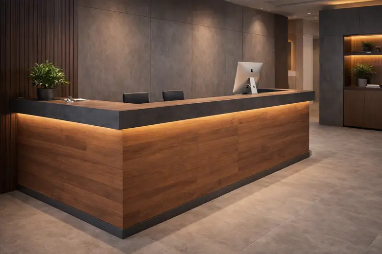 Madera y MDF — counter en melamina