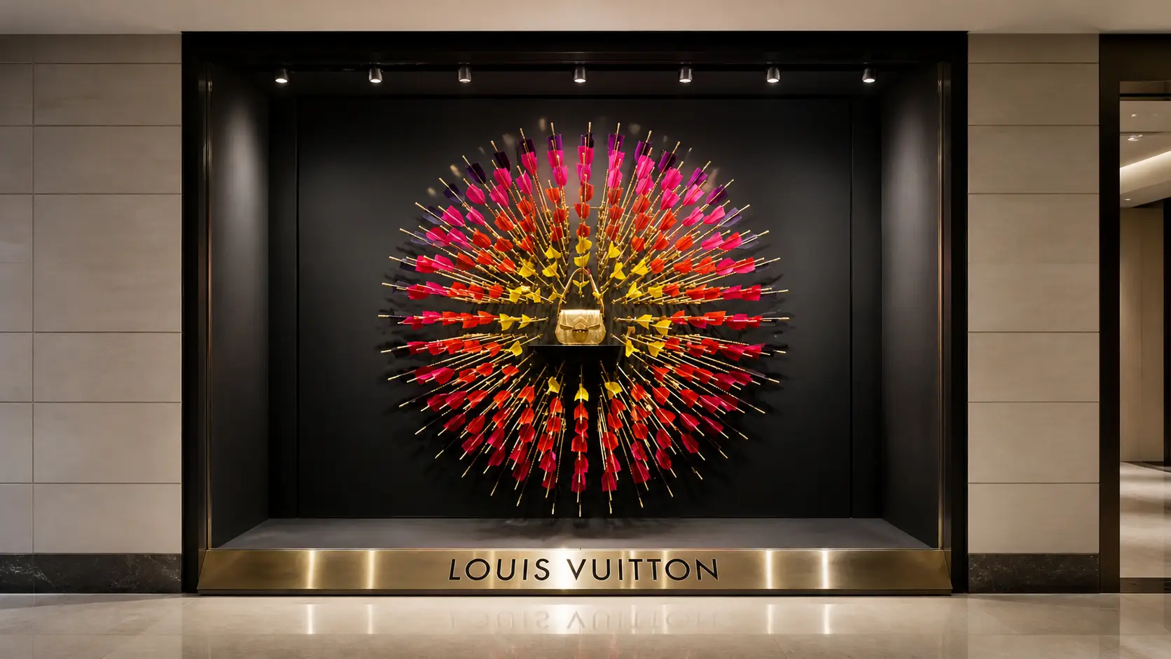 Louis Vuitton vitrina producto protagonista